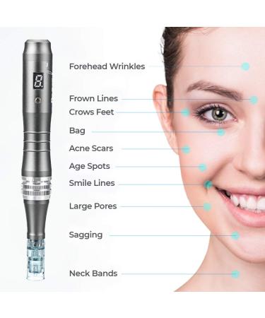 Dr. Pen Ultima M8 Microneedling Pen Professional Kit - Wireless Derma Beauty Pen with Multi-function Tips for Fast Results - 0.25mm 16 + 36 Pins, Round Nano x2 - Buy Online on GoSupps.com