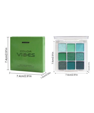 Buy Green Eyeshadow Palette | Highly Pigmented Glitter Makeup | Long-Lasting Waterproof Eye Shadow for Professionals - Buy Online on GoSupps.com