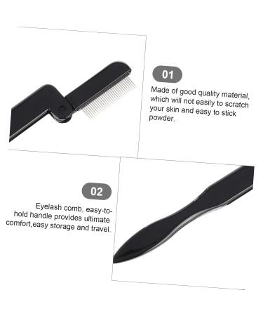 Ipetboom 6 Pcs Folding Steel Needle Eyebrow Comb & Eyelash Separator - Durable Makeup Tools for Perfect Lashes - Buy Online on GoSupps.com