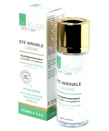 Dr. Kl gel Skin Care Eye Wrinkle Cream  Anti-Aging Eye Gel Eye Cream  Reduces Wrinkles Dark Circles  Smoothes and Nourishes Eyes  Contains Hyaluronic Hochdosiert  Silk & Perlenproteinen- 30 ml