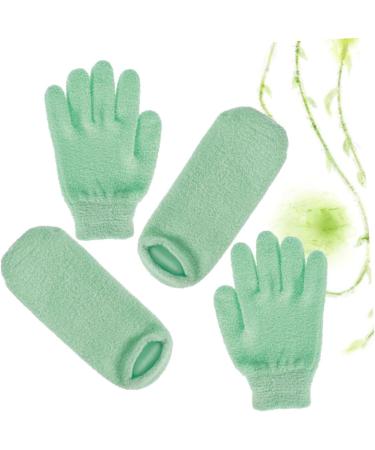 DOITOOL 2 Pairs Whiten Gloves Mens Moisturizing Gloves Gel Moisturizing Gloves and Socks Natural Material Gloves Spa Gloves Hand Treatment Gloves Socks for Men Foot Man Boots - Buy Online on GoSupps.com