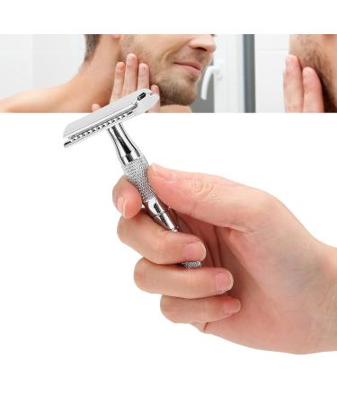 Buy Manual Safety Razor Online | Mens Anti-Slip Handle for Comfortable Daily Shaving - Buy Online on GoSupps.com