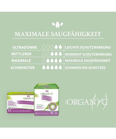 Organyc Super Absorbent Panty Liners - 100% Organic Cotton | 10 Pack for Bladder Weakness | Eco-Friendly & Comfortable - Buy Online on GoSupps.com