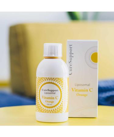 Vitamine C liposomale - Orange - 1000mg - 1x 250ml CureSupport - Buy Online on GoSupps.com