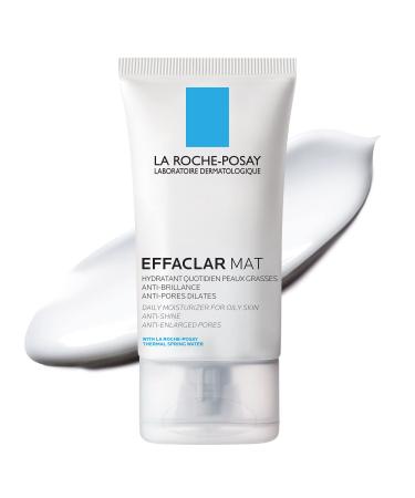 La Roche-Posay Effaclar Mat Oil-Free Mattifying Moisturizer for Face, Facial Moisturizer For Oily Skin, to Reduce Oil and Minimize Pores, Moisturizing Shine Control for Sensitive Skin