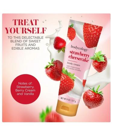 Buy Strawberry Cheesecake Shea Butter Body Cream - 8 Oz | Moisturizing Lotion for Soft Skin - International Shipping Available - Buy Online on GoSupps.com