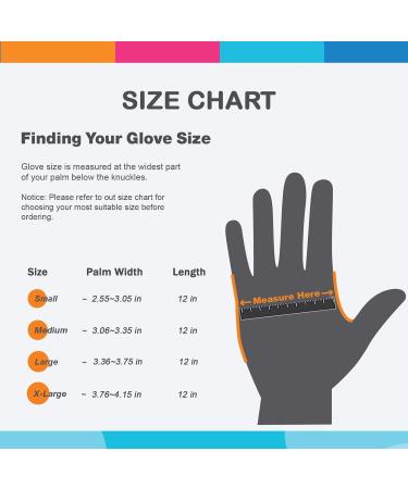Bamllum Rubber Cleaning Gloves for Kitchen - 4 Pairs Reusable Waterproof Dishwashing Gloves (Medium Blue Green Red Orange) - Flexible & Long-lasting Quality - Buy Online on GoSupps.com