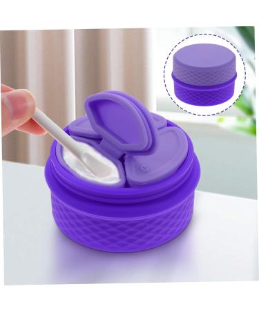 Beavorty 1 Set Cream box face makeup cream jar travel empty cream jar empty sample container empty container cream jar with spoon salve jar purple Miss Storage Box lips Silica gel 6.5X6.5X4.5CM Purple - Buy Online on GoSupps.com