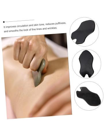 FRCOLOR Black Meteorite Facial Scraping Board & Massage Tools - Enhance Your Skincare Routine with Eye & Neck Massagers - Buy Online on GoSupps.com