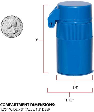 EZY DOSE Cut N' Crush Pill Cutter/Crusher in Blue - 1 Count - Buy Online on GoSupps.com