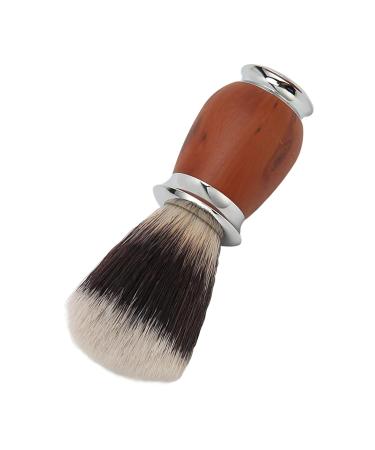 Men's Shaving Brush - Nylon Bristles & Wooden Handle | Lightweight Facial Hair Beard Brush for Home & Salon Use - Buy Online on GoSupps.com