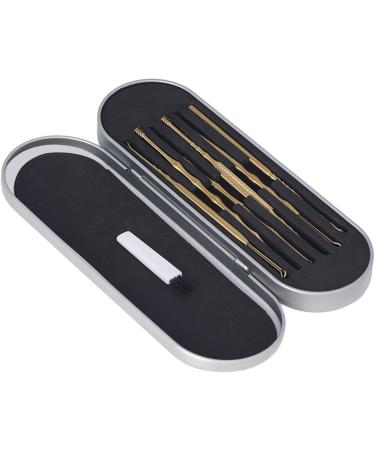 HEEPDD Portable Ear Wax Cleaner Kit - Stainless Steel Polished Spoon Tool Set for Easy Ear Wax Removal (Gold) - Buy Online on GoSupps.com