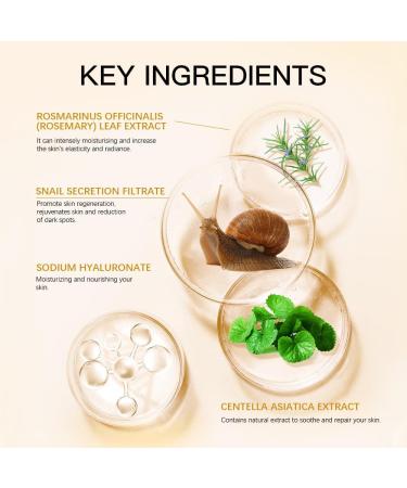 Snail Mucin Serum 96% - Powerful Hydrating Face & Neck Essence - Repairing Skin Serum with Snail Secretion Filtrate - Buy Online on GoSupps.com