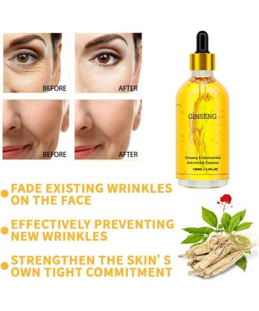  HADAVAKA Ginseng Face Serum Nourishing Hydration Softening Hydration Easily Absorbed Fresh Face Moisturising Essence Wrinkles & Reduce Fine Lines Hydrate & Moisturise For All Skins (2PCS) - Buy Online on GoSupps.com