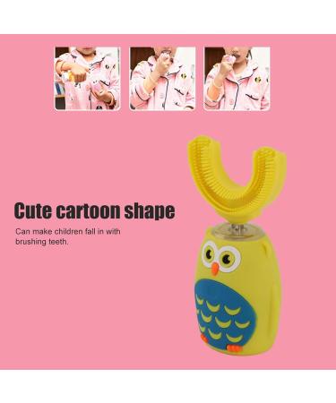 Kids U Shaped Electric Toothbrush - Cute Automatic Silicone Teeth Whitening Brush (USB Charging Yellow - Buy Online on GoSupps.com