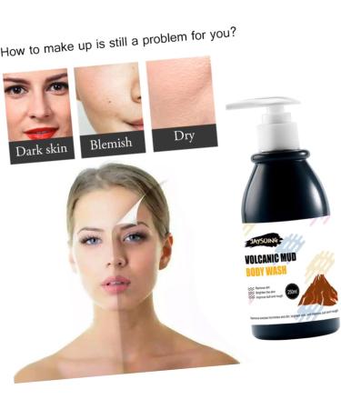 Healeved 1pc Deep Cleansing Body Wash Volcanic Mud Bathing Gel Homemade Body Wash Men Shower Gel Exfoliator Bath Cream Natural Purifying Cleanser Bathroom Body Cream Repair Child Charcoal - Buy Online on GoSupps.com