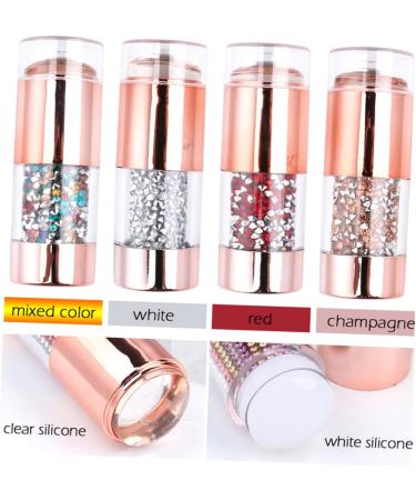 FRCOLOR 1 Set Double-headed Silicone Diamond Seal Nail Stencils Nail Art Stamper Tool Silicone Nail Tools Nail Polish Novel Manicure Pens Manicure Stamper French Silica Gel Jelly 8.6X3cm Colorful - Buy Online on GoSupps.com