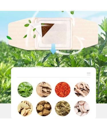 FARUTA 5pcs Moxibustion Patch Self Heating Moxa Sticker Wormwood Spontaneous Heat Sticker Warm Foot Pads Chinese Medicine Herbal Paste for Cervical Neck Knee Pain Belly - Buy Online on GoSupps.com