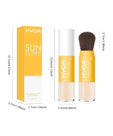 Ownest Beauty KYDA Mineral Sunscreen Setting Powder SPF 35 - Translucent Mineral Brush Powder for Oil Control & Natural Matte Finish - Lightweight & Breathable Formula for All Skin Types - Buy Online on GoSupps.com