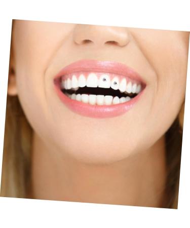 Minkissy Tooth Jewelry - Stylish Dental Accessories & Tooth Decorations (4 Packs) - White Gem & Acrylic Ornaments - Buy Online on GoSupps.com