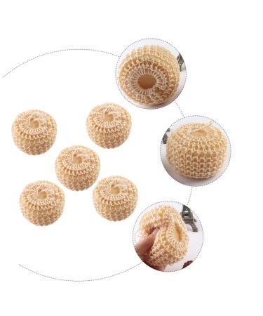 Balacoo 10 Pcs Exfoliating Bath Ball & Body Scrub Kit - Gel Nail Sisal Loofah Shower Pouf & Powder Puff - Perfect for Spa-Like Cleansing | International Shipping Available - Buy Online on GoSupps.com