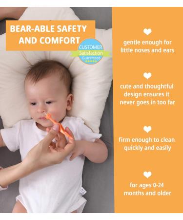 2 Pack Baby Nose & Ear Cleaning Set - Safe Booger Remover & Earwax Tweezers for Infants & Toddlers - Buy Online on GoSupps.com