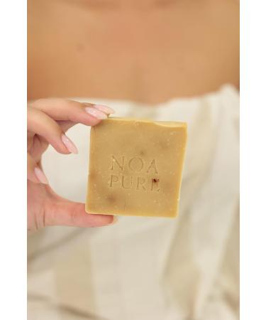 Buy NOA PURE Shea Butter Papaya Bar Soap | 100% Handmade Vegan Soap for Face Hands & Body | Moisturizing Cold Pressed Soap with Essential Oils - International Shipping Available - Buy Online on GoSupps.com