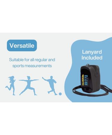 Professional Fingertip Pulse Oximeter - Blood Oxygen Monitor & Pulse Monitor for Sports | Fast International Shipping - Buy Online on GoSupps.com