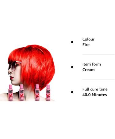 Crazy Colour Renbow Fire No.56 Semi Permanent Hair Dye (4-Pack, 100ml) - Buy Online on GoSupps.com