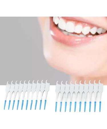 200 Interdental Brushes - Soft Silicone Head Dental Floss Picks with Case | Portable Oral Care Solutions - Buy Online on GoSupps.com