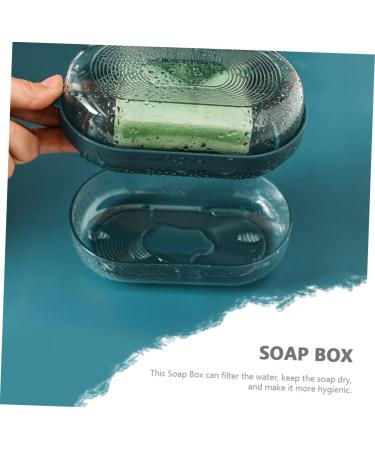 GAXIRE 2pcs Box Soap Box Portable Soap Dish Toilet Soap Holder Soap Dish with Cover Bar Soap Holder for Shower Kitchen Soap Holder Soap Dish with Lid Trays Toiletries Household Pp Travel - Buy Online on GoSupps.com