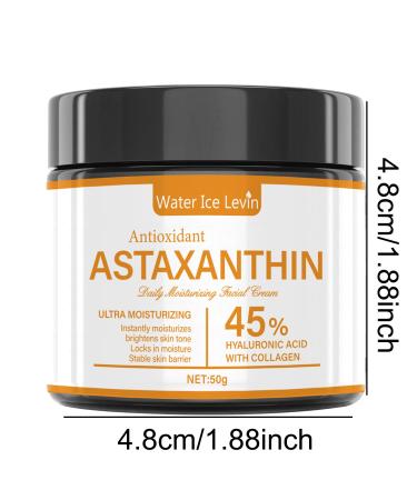 2PCS Astaxanthin Face Cream Anti-Aging Face Moisturizer For Reduce Wrinkles & Fine Lines Daily Repair Facial Moisturizing Cream for Women and Men Antioxidant and Nourish All Skin Types - Buy Online on GoSupps.com