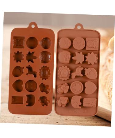 IMIKEYA 3pcs 15 Candy Molds Cooking Molds Silicone Baking Molds Cartoon Animal Mold Chocolate Cookie Silicone Molds Silicone Candy Mold Non-Stick Mold Silicone Bakeware Cake mediumx3pcs Coffeex3pcs - Buy Online on GoSupps.com
