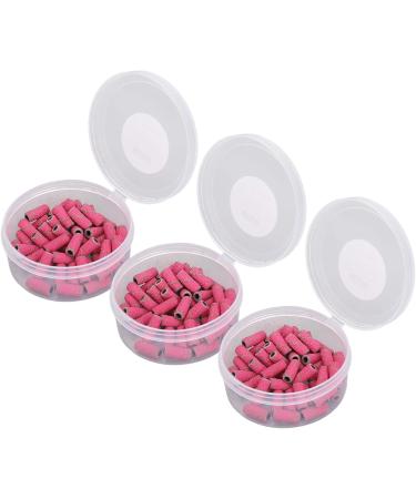 Nail Sanding Bands Smoothing Nail Art Sanding Bands with Storage Box for Manicure (Rose Red) - Buy Online on GoSupps.com