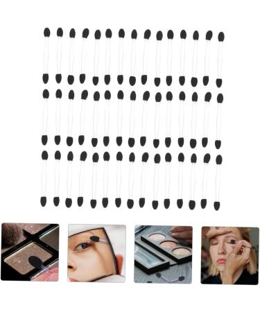OHPHCALL 100pcs Eye Shadow Stick Makeup Eyeshadow Cosmetic Eyeshadow Applier Rubber Cotton Black - Buy Online on GoSupps.com