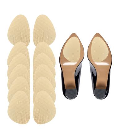 6 Pairs Shoe Sole Non Slip Pad  Heel Anti Skid Protector  Shoe Sole Rubber Grip  Black Red Beige Bottom Cushion (Beige) - Buy Online on GoSupps.com