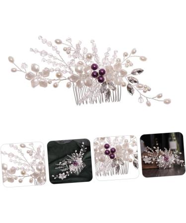 DOITOOL 1pc Braided Flower Comb Braiding Hair Accessories Barrettes for Women Wedding Hair Accessories for Women Flower Headband To Weave Modeling White Bride Hair Comb Wire - Buy Online on GoSupps.com