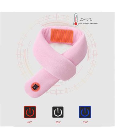 Neck Heating Pillow - Rechargeable Cordless Electric Scarf Warmer for Neck Pain Relief - Intelligent Design in Pink - Buy Online on GoSupps.com