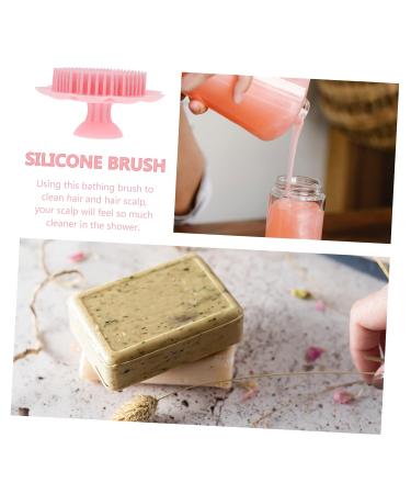 Hemoton Silicone Shampoo Brush Set - Baby Scalp & Body Scrubber for Gentle Bathing - Pink 2 Pack - Buy Online on GoSupps.com