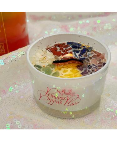 Princess Pippa's Place Healing Candles - Natural Soy Wax Aromatherapy with Crystals - 8 oz Crystal Candle for Yoga Relaxation & Meditation - Buy Online on GoSupps.com
