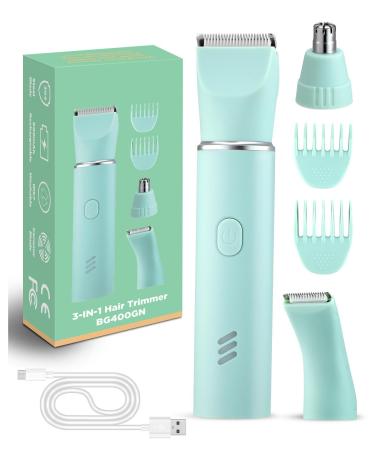 Intimate razor for women green