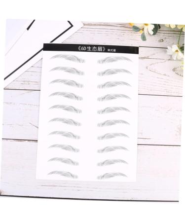 FRCOLOR 6 Sheets Pairs Waterproof Stickers Eyebrow Stencil Stickers Eyebrow Stickers Modify 4d The Lazy - Buy Online on GoSupps.com