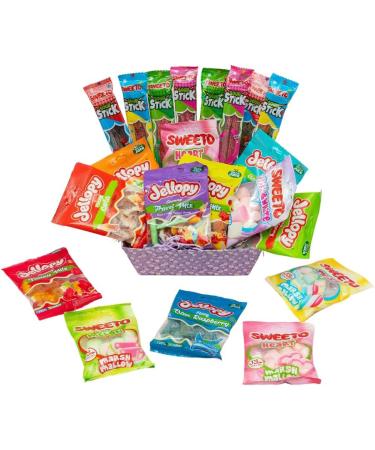 Halal Sweets Hampers Gift Basket for Adult Women Men Kids 24 Piece Bundle - Buy Online on GoSupps.com