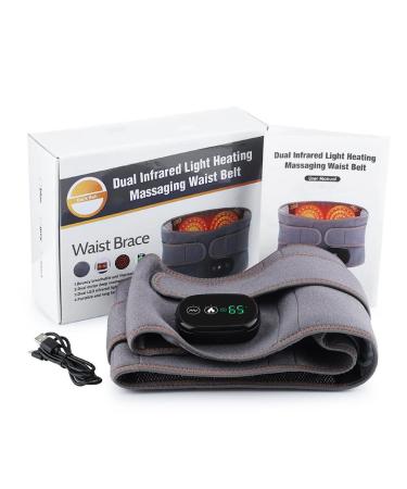 Xianjun usb electrically heated waist belt infrared heat waist massage back abdominal pain relief hot compress lumbar support electrical waist massage device