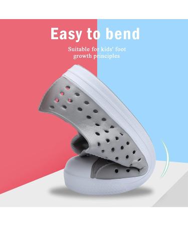 Seannel Kids Water Shoes Slip-On Sneaker - Lightweight & Breathable Sandal - Size 1 Big Kid - Light Gray - Buy Online on GoSupps.com