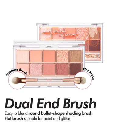 CLIO Pro Eye Shadow Palette - Matte, Shimmer, Glitter, Pearls - Long-Wearing Pigments - 015 Spring Sunshine on Canvas - Buy Online on GoSupps.com