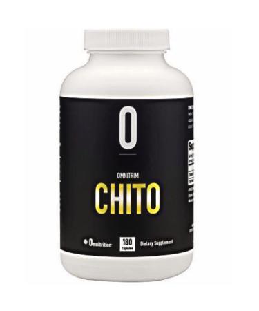 OmniTRIM Chito Dietary Supplement 180 Capsules - Chitosan (Shellfish) 500 milligrams per Capsule