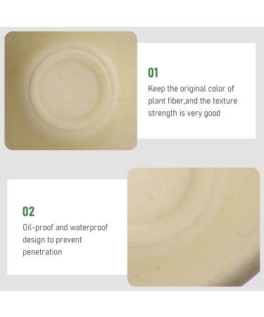 50 Pack Large Disposable Paper Bowls 32oz Compostable Paper Bowls Biodegradable Soup Bowls Eco-Friendly Sugarcane Bowls for Salad Pasta Hot Soup Ice Cream - Buy Online on GoSupps.com