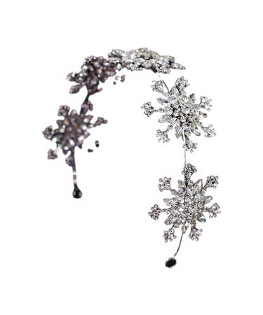 QOKLIYUI Stylish Trendy Wedding Hair Accessories With Rhinestone Hair Dress Alloy Temperament Fashion Jewellery Crystal Crown