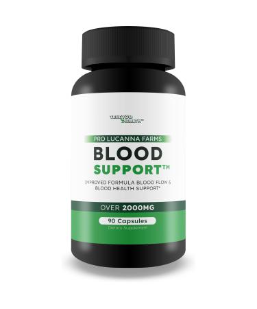 Pro Lucanna Farms Blood Support - Improved Formula Blood Flow Supplement & Sugar Health Blood Health Support - Blood Flow Pills - Blood Circulation Supplement - Glucose Support Supplement Blood Pills